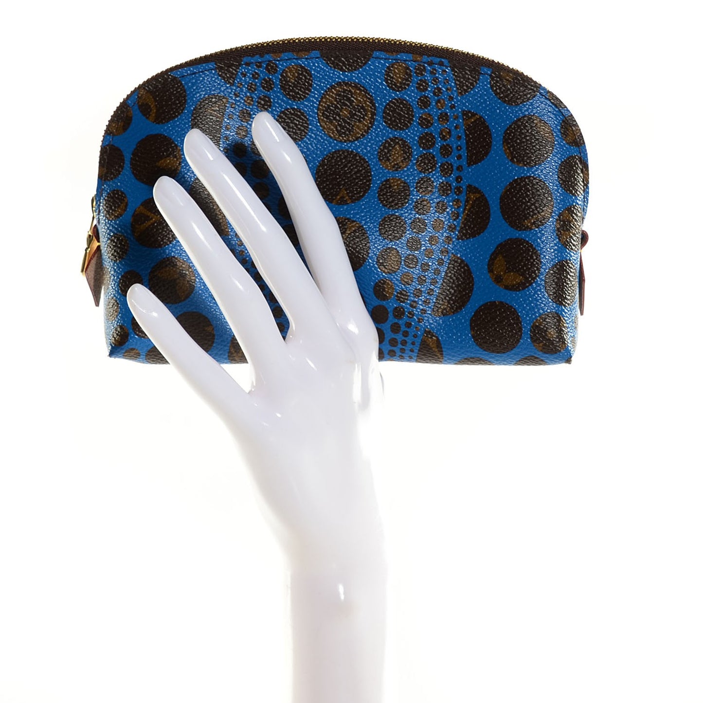 Monogram Kusama Pumpkin Dots Cosmetic Pouch Blue