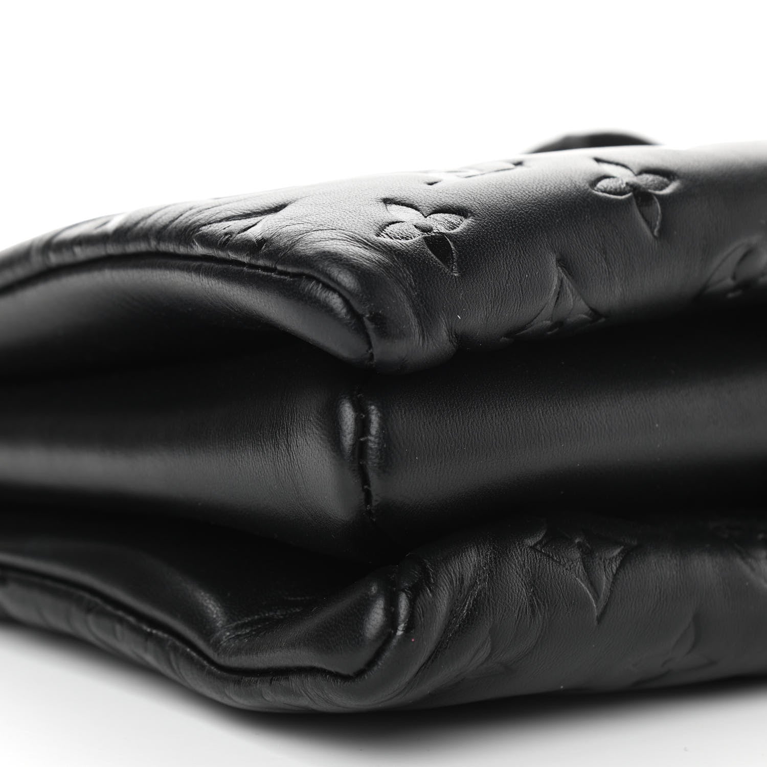 Louis Vuitton Lambskin Embossed Monogram Coussin PM Black 8 of 9