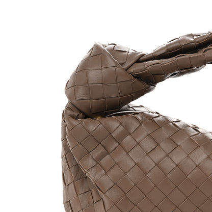 Bottega Veneta Nappa Intrecciato Teen Jodie Hobo Dark Taupe 8 of 12