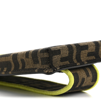 Fendi Fabric Jacquard FF 1974 Cell Pocket Strap You Tobacco Moro Giallo Fluo 10 of 15