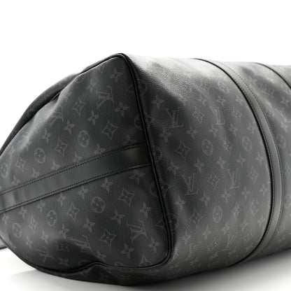 Louis Vuitton Monogram Eclipse Keepall Bandouliere 55 9 of 10