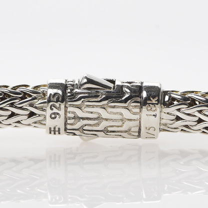 John Hardy Sterling Silver 18K Yellow Gold 5mm Classic Chain Reversible Bracelet 4 of 5