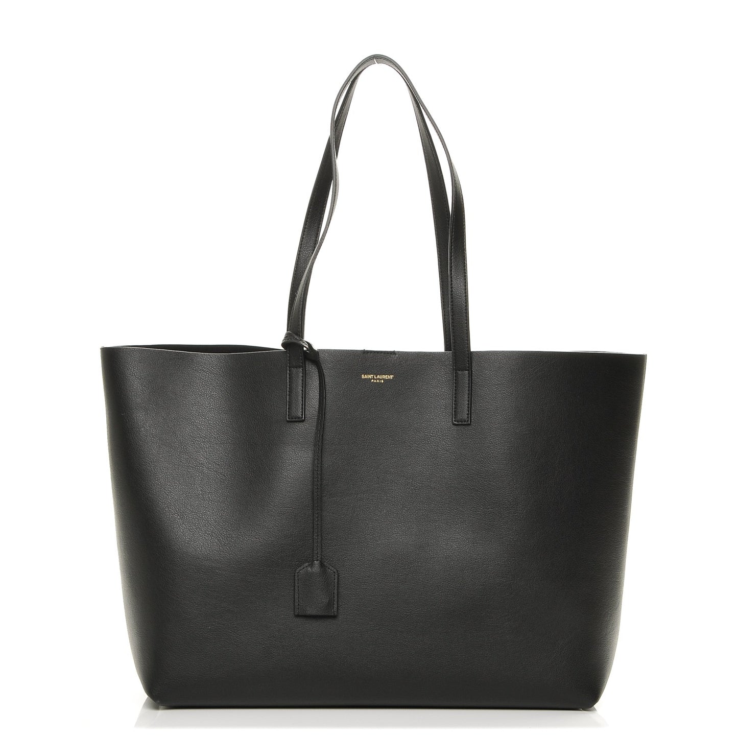 Calfskin Large Shopping Tote Black