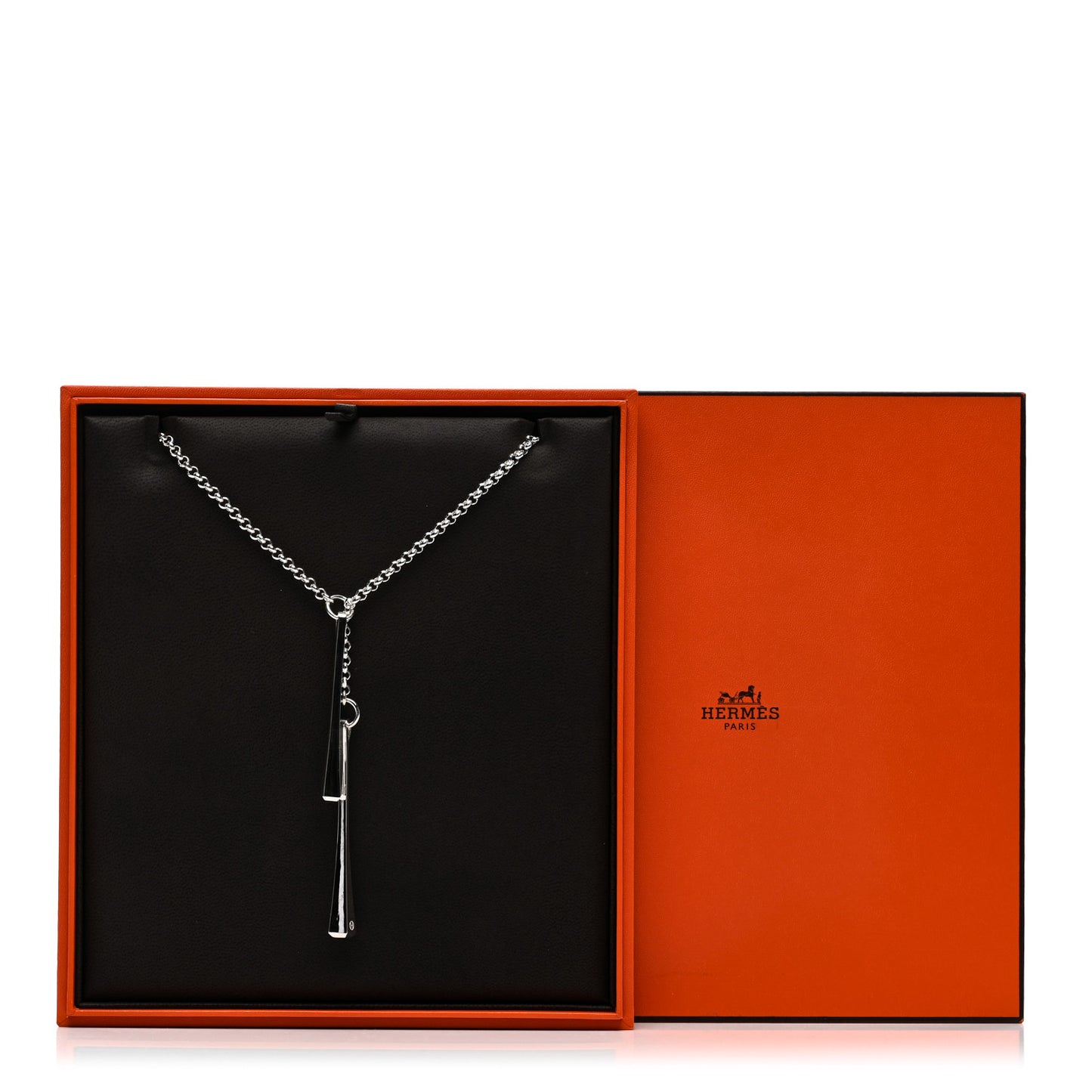 Sterling Silver Clou de Forge Lariat Necklace