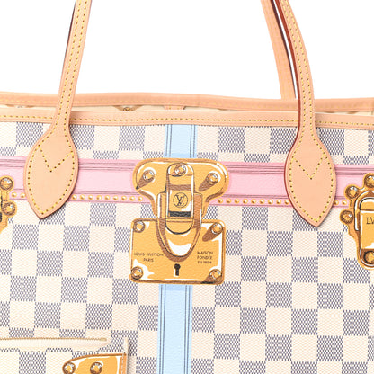 Louis Vuitton Damier Azur Summer Trunks Neo Neverfull MM 7 of 9