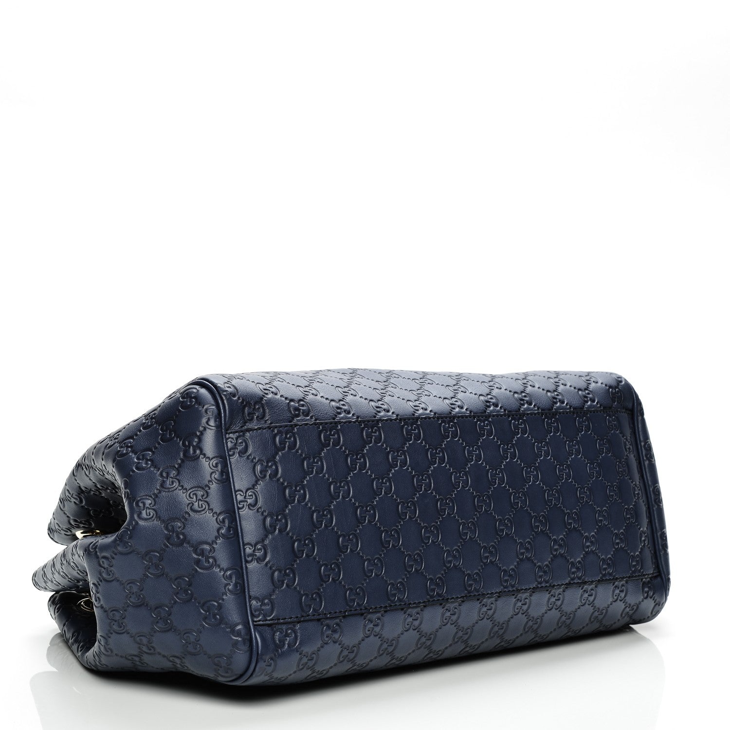 Gucci Guccissima Medium Emily Shoulder Bag Blue 4 of 9