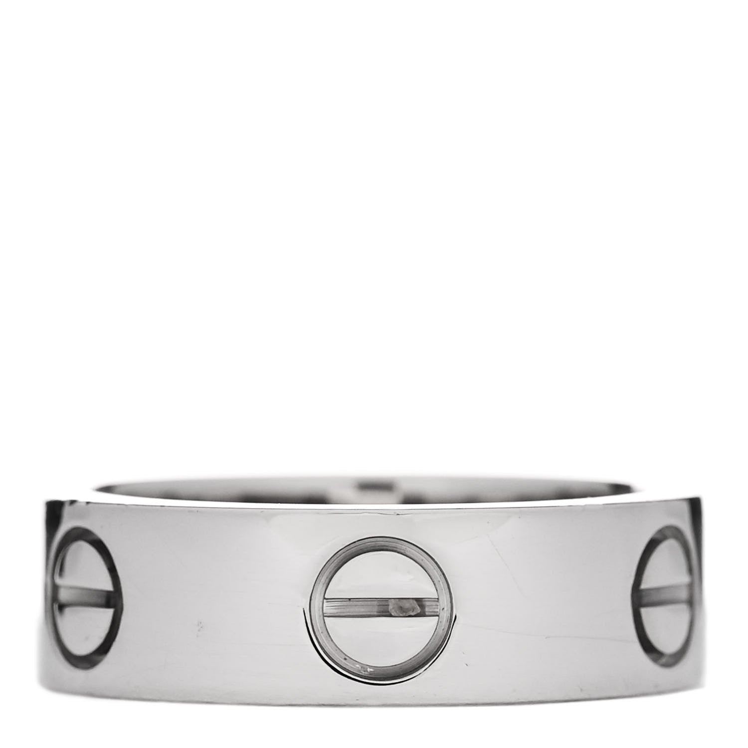 Cartier 18K White Gold 5.5mm LOVE Ring 50 5.25 3 of 6