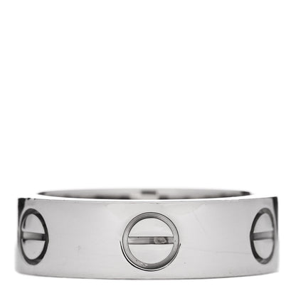 Cartier 18K White Gold 5.5mm LOVE Ring 50 5.25 3 of 6
