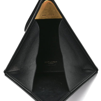 Saint Laurent Lambskin Pyramid Clutch Black 5 of 12
