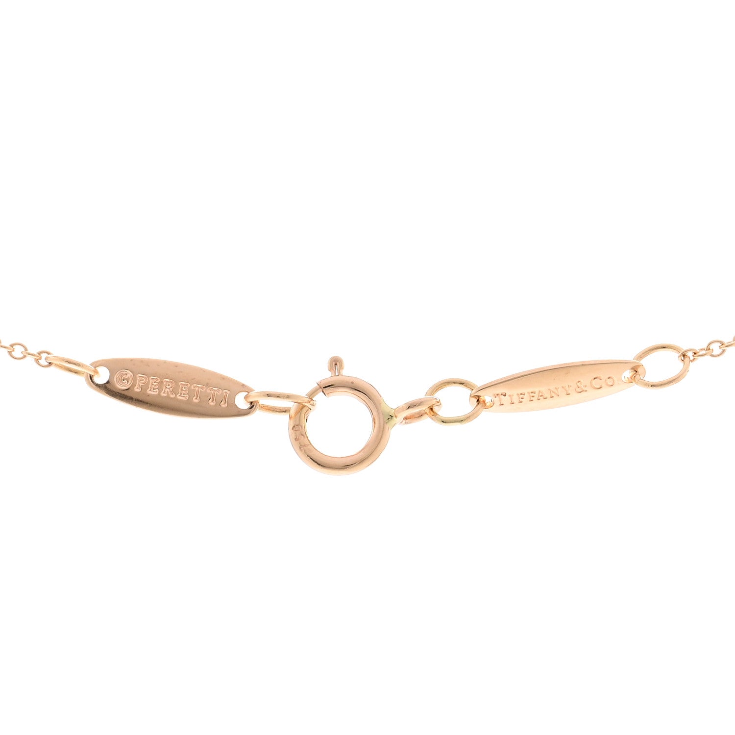 Tiffany 18K Yellow Gold 6.5mm Elsa Peretti Bean Pendant Necklace 4 of 4