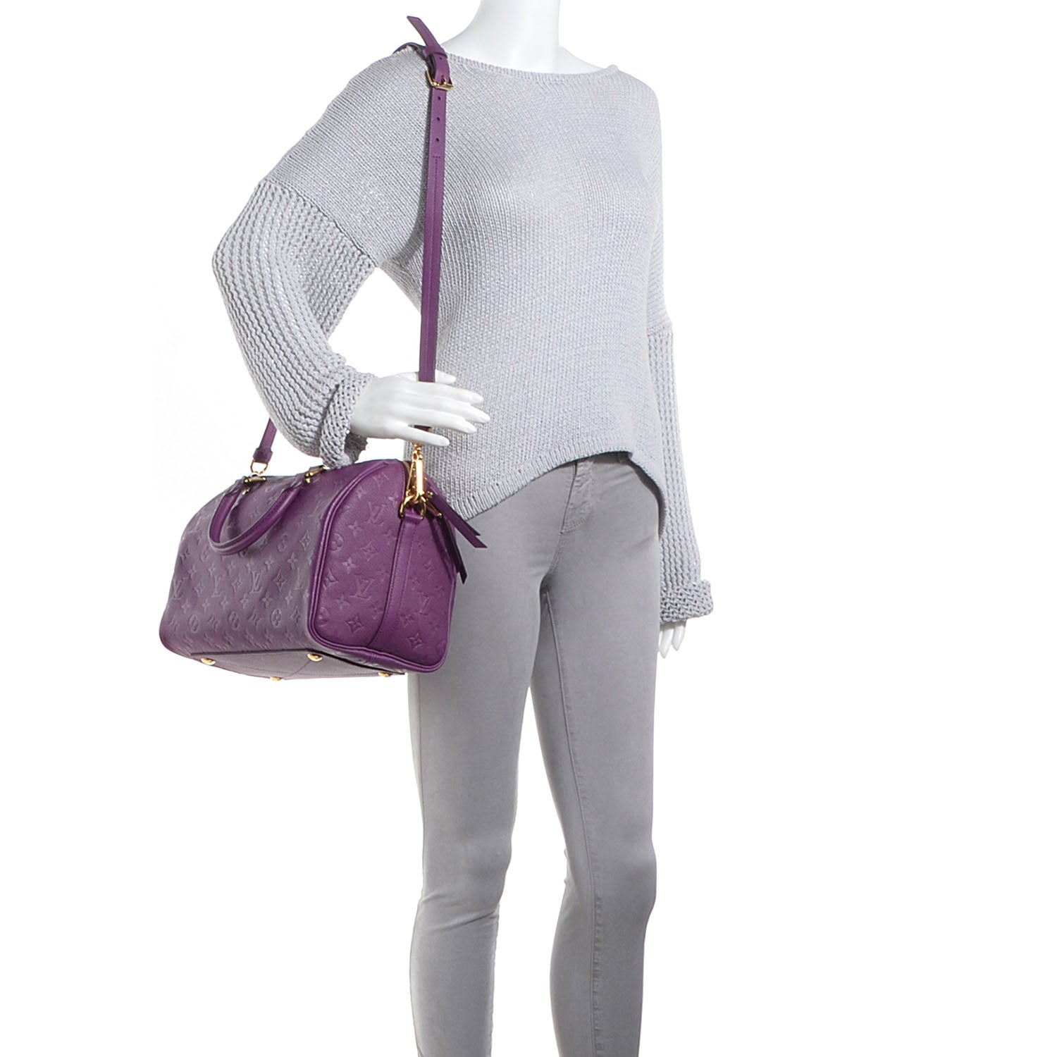 Louis Vuitton Empreinte Speedy Bandouliere 30 Amethyste 2 of 7