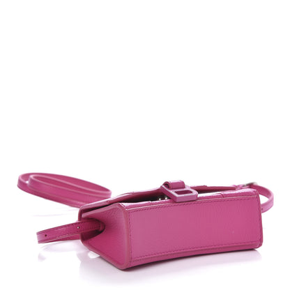 Balenciaga Grained Calfskin Tonal B Hourglass Top Handle Bag Mini Fuchsia 4 of 10