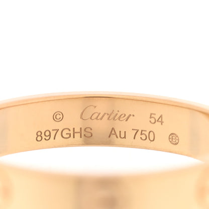 Cartier 18K Yellow Gold 3.5mm LOVE Wedding Band Ring 54 6.75 4 of 4