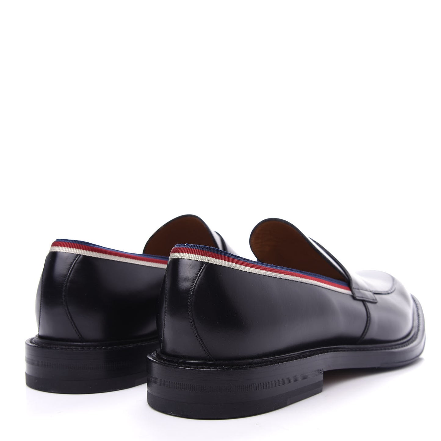 Calfskin Mens Web Sylvie Loafers 10.5 Black