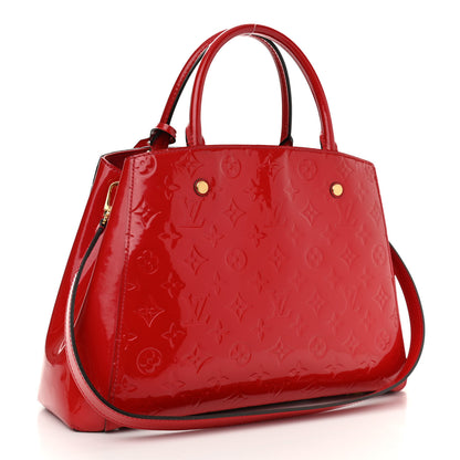 Louis Vuitton Vernis Montaigne MM Cherry 3 of 16