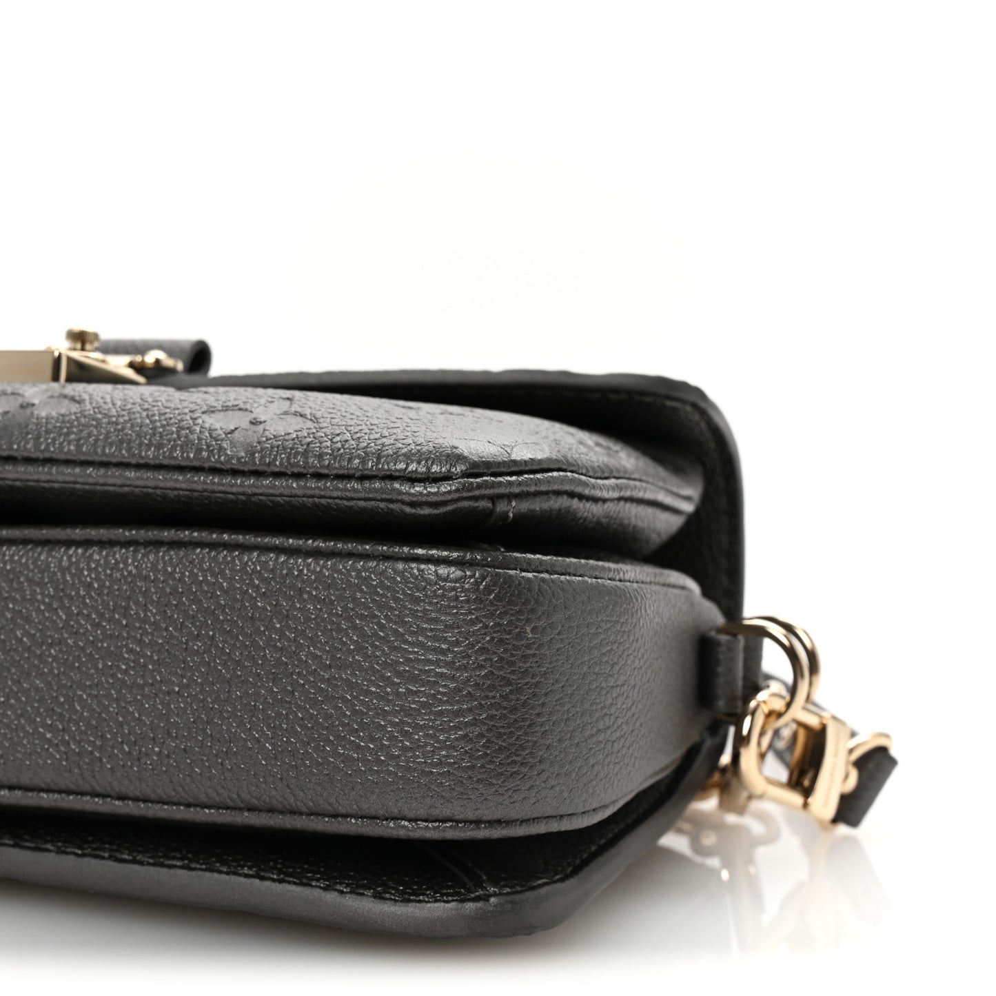 Shimmery Empreinte LV Ski Pochette Metis East West Gun Metal