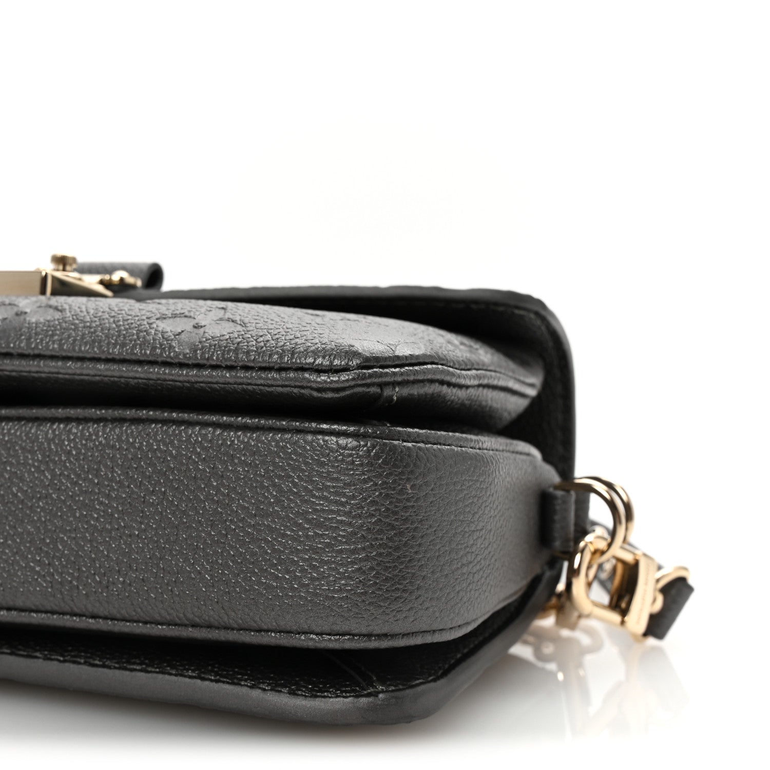 Louis Vuitton Shimmery Empreinte LV Ski Pochette Metis East West Gun Metal 9 of 9