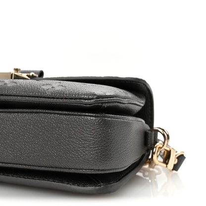 Louis Vuitton Shimmery Empreinte LV Ski Pochette Metis East West Gun Metal 9 of 9