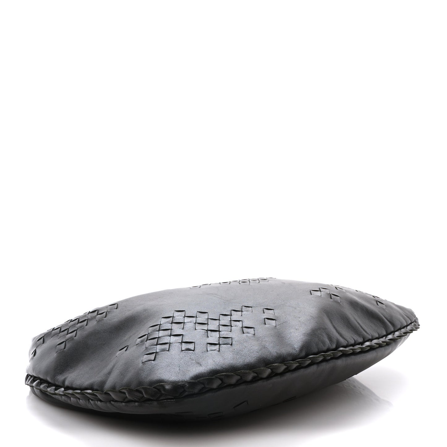 Nappa Intrecciato Patchwork Medium Hobo Black