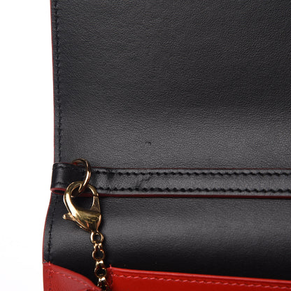 Christian Louboutin Calfskin Patent Leopard Spikes Paloma Clutch Black 12 of 12