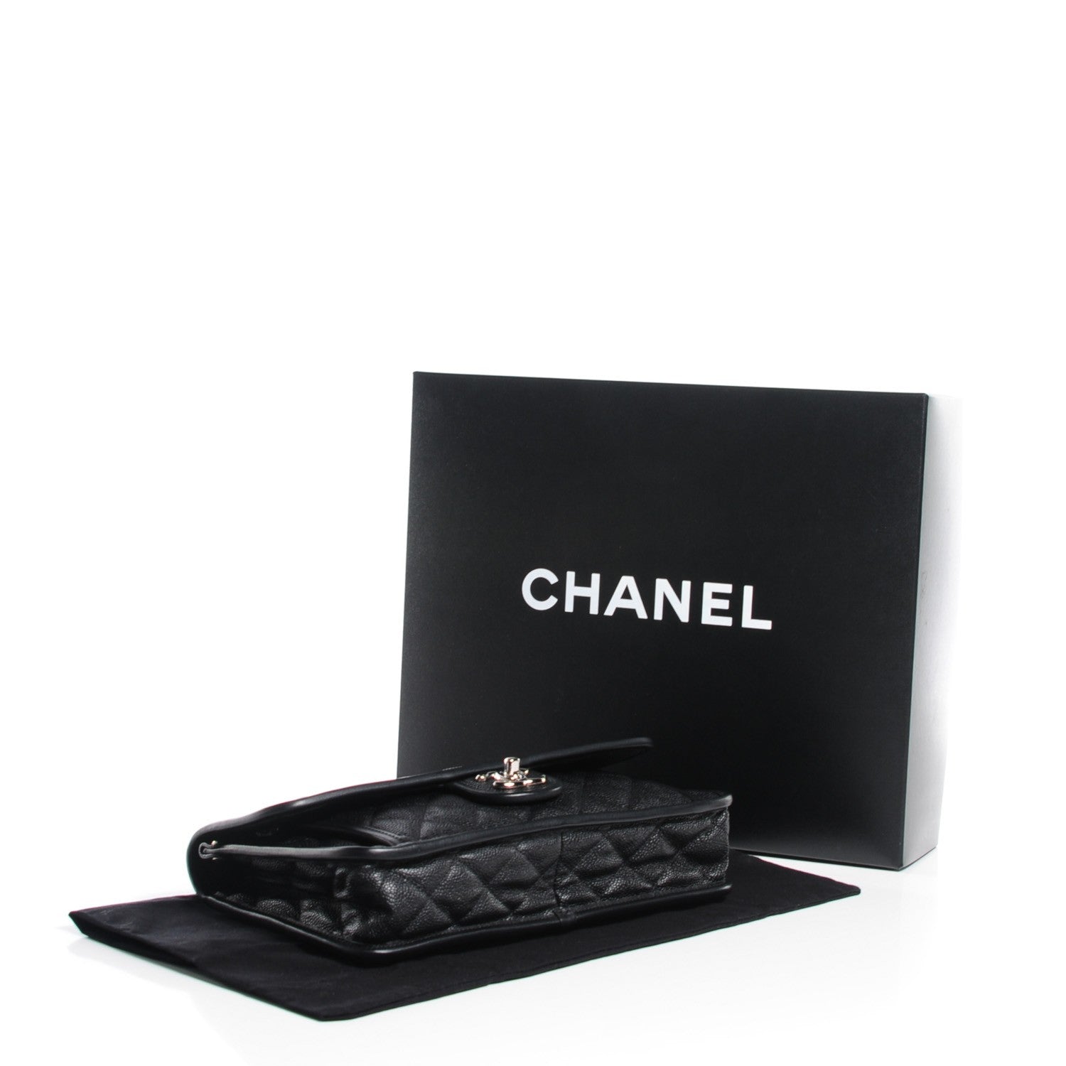 Chanel Caviar Quilted Medium French Riviera Flap Black 4 of 8