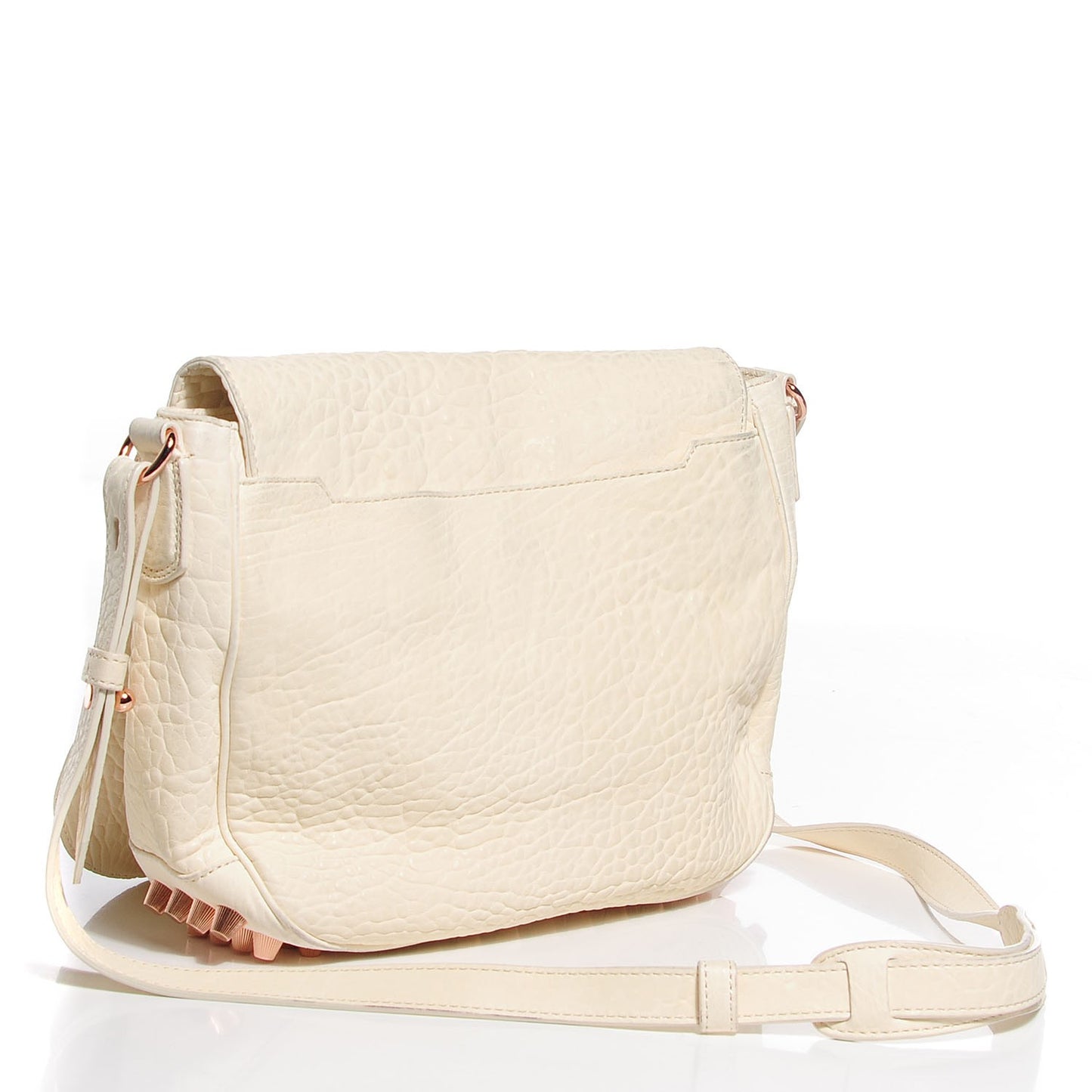 Pebbled Lambskin Lia Sling Opaline Rose Gold Hardware