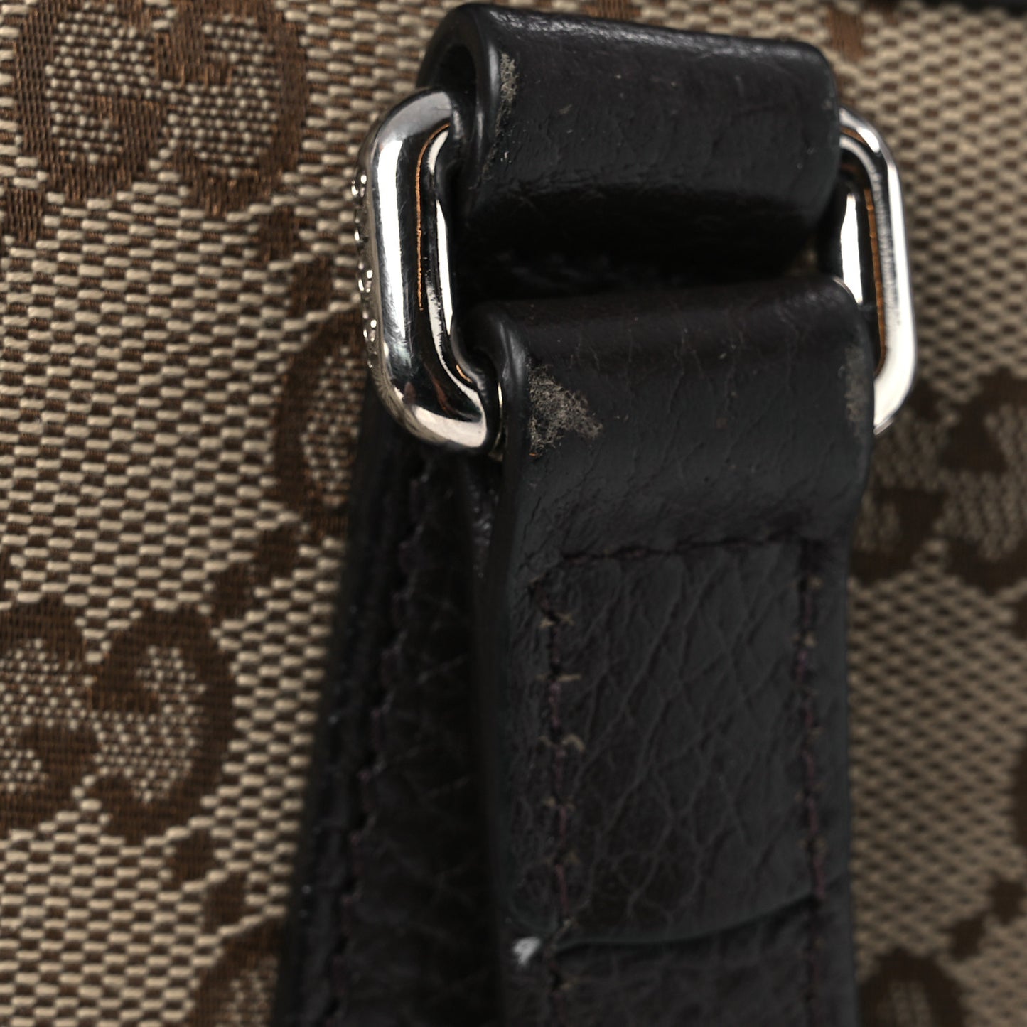 GG Monogram Large Joy Tote Bag Dark Brown