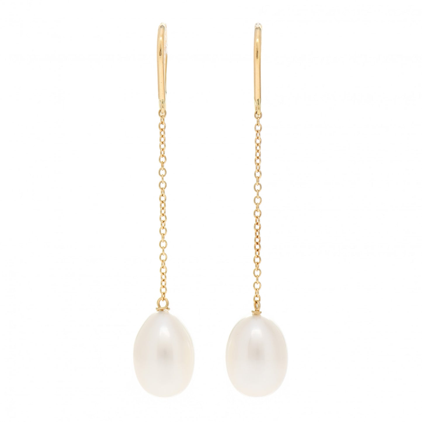 18K Yellow Gold Elsa Peretti Pearls By The Yard Drop Earrings