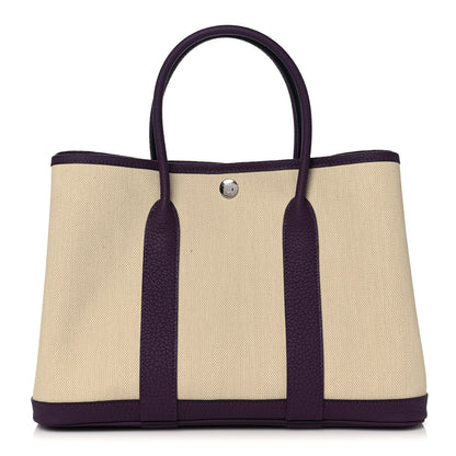Hermes Toile Militaire Negonda Garden Party 30 TPM Beton Cassis 1 of 11