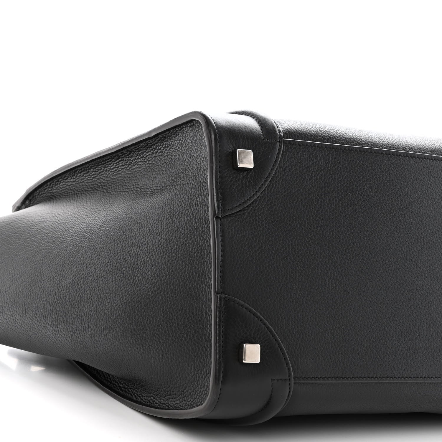 Celine Drummed Calfskin Mini Luggage Black 8 of 10