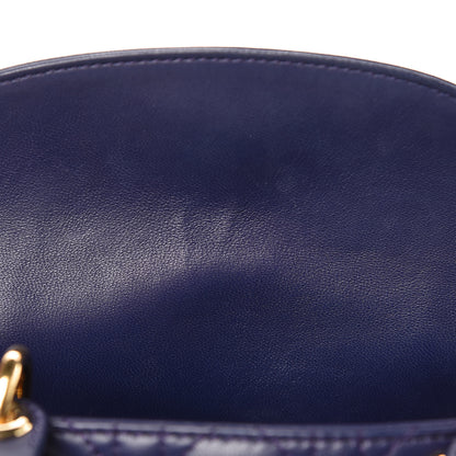 Christian Dior Lambskin Cannage Small Jeweled Owl Lady Dior Blue 8 of 11