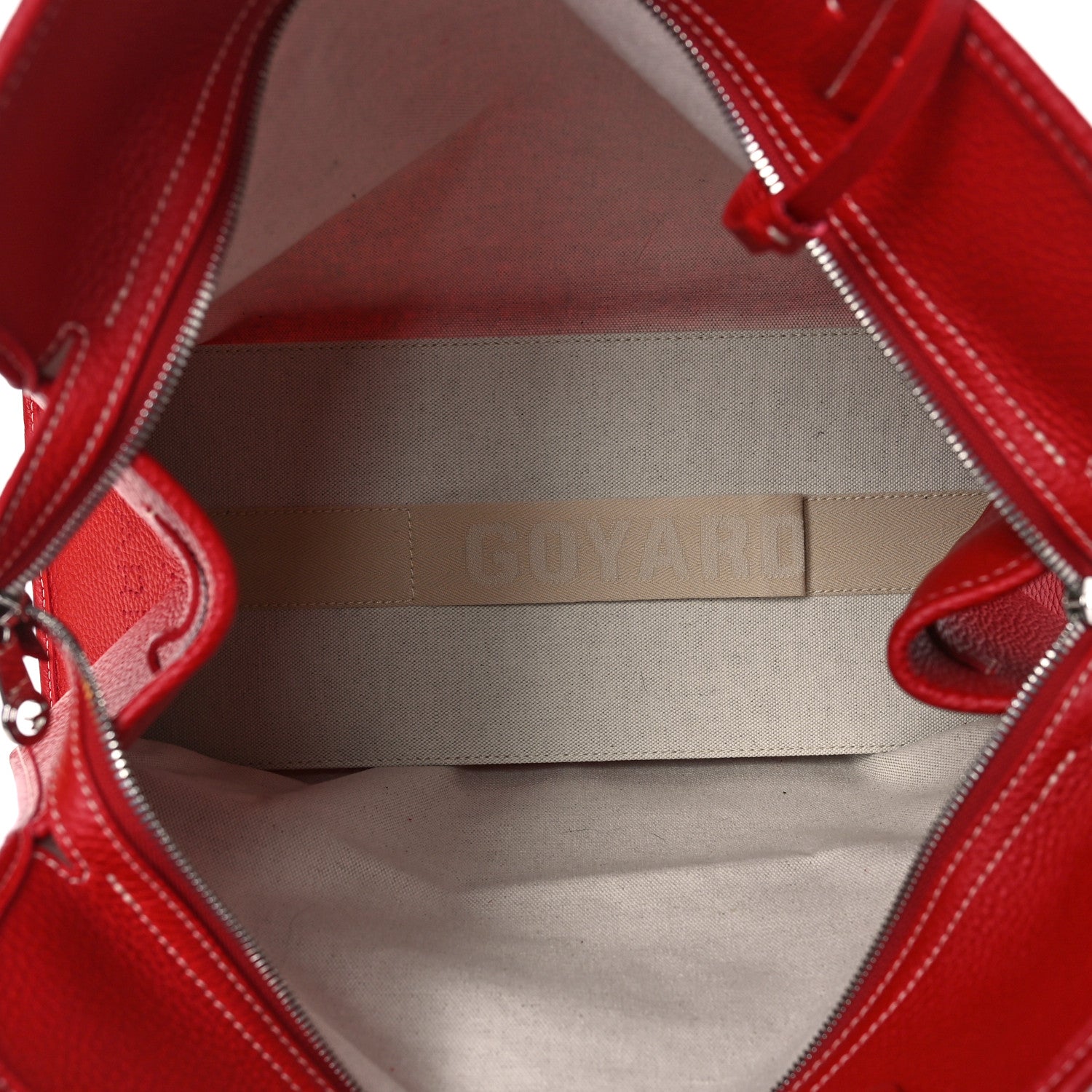 Goyard Goyardine Sac Hardy Pet Carrier PM Red 6 of 9