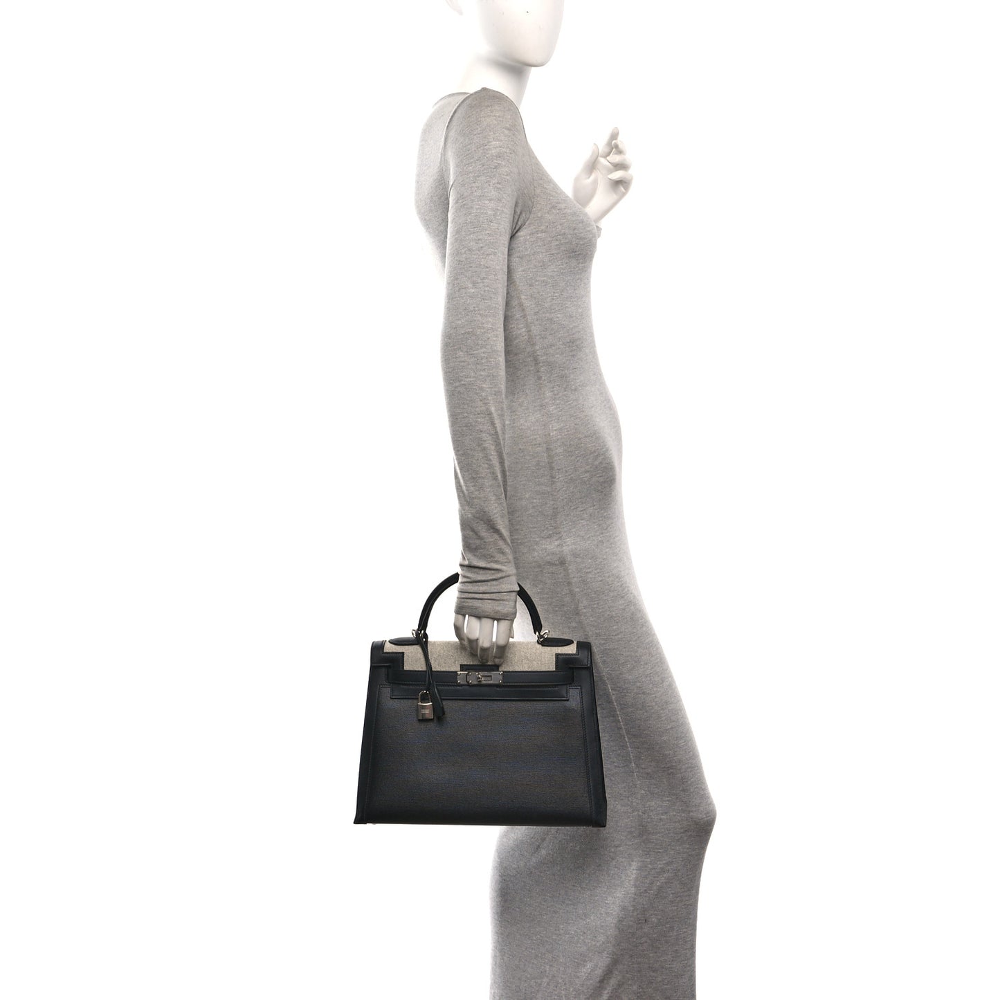 Berline Toile Swift Kelly Sellier 32 Black Ecru