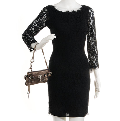 Chloe Leather Paddington Clutch Gold 2 of 9