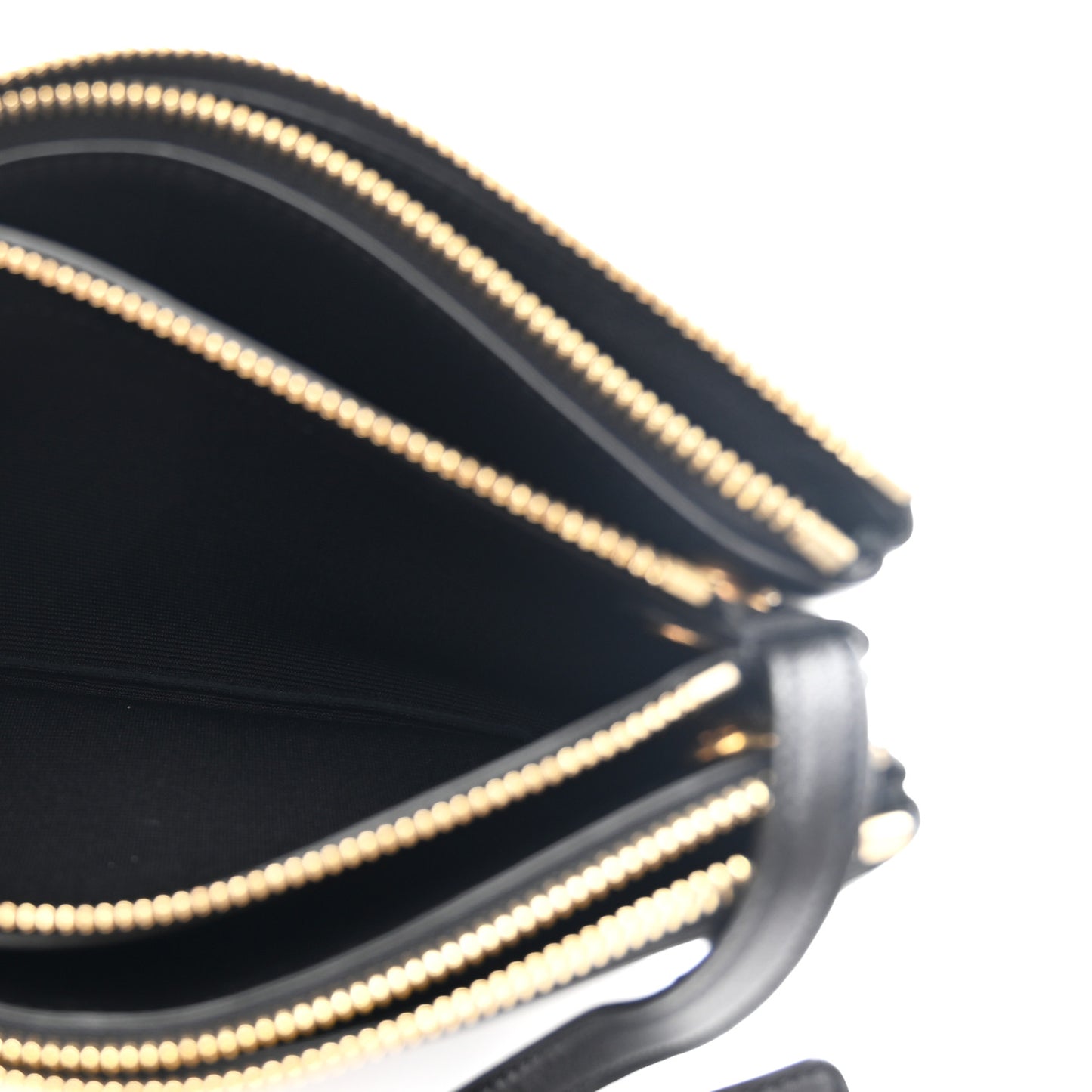 Lambskin Small Trio Crossbody Bag Black