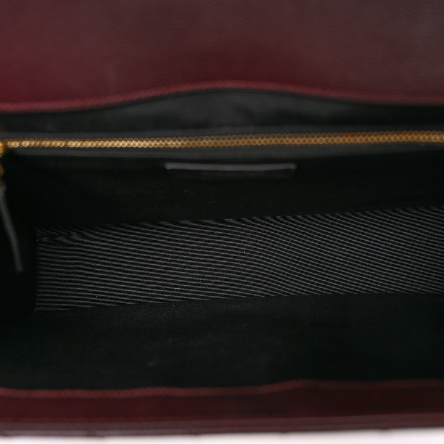Saint Laurent Grain De Poudre Matelasse Chevron Large Monogram Satchel Rouge Legion 5 of 9