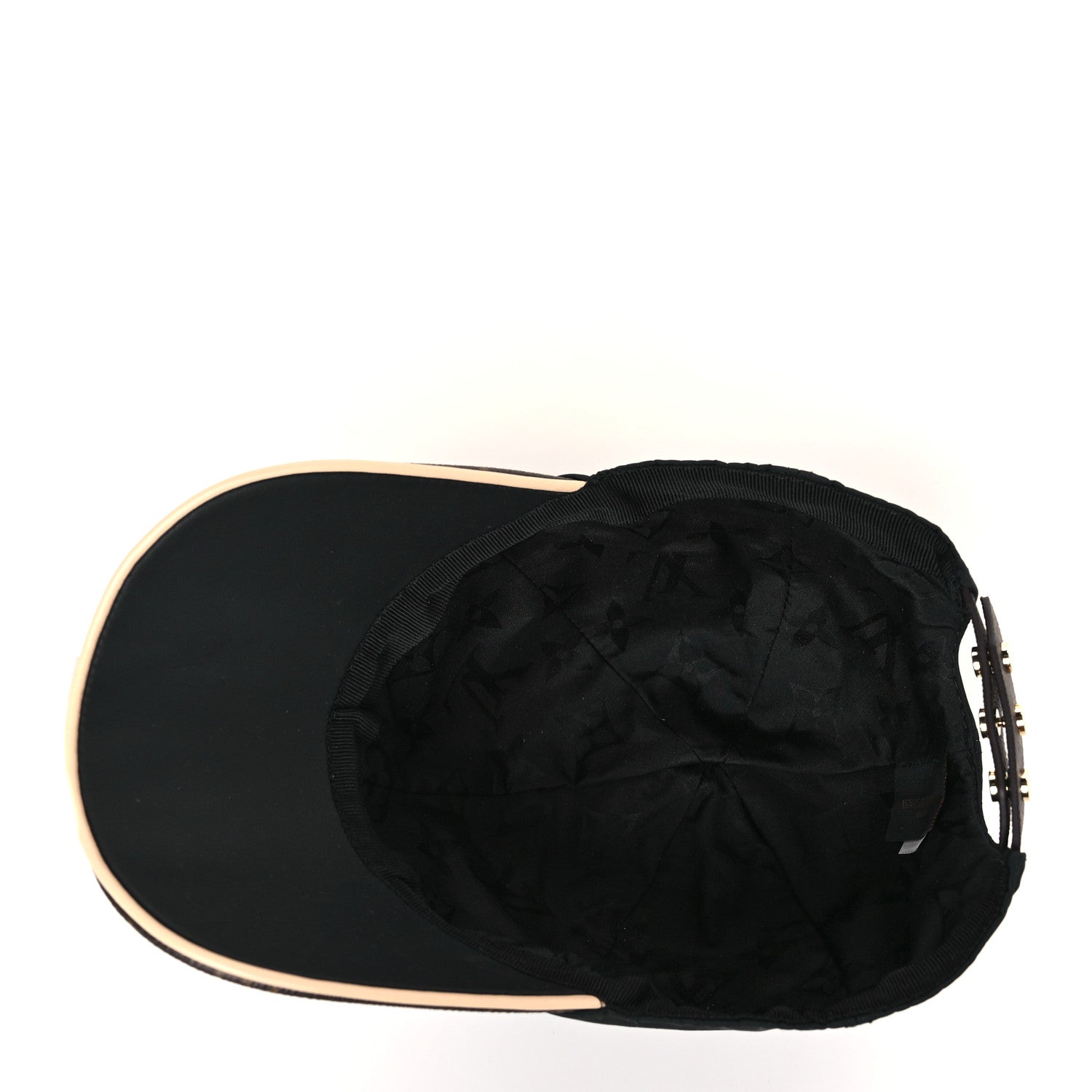 Louis Vuitton Polyester Silk Monogram LV Get Ready Cap M Black 6 of 8
