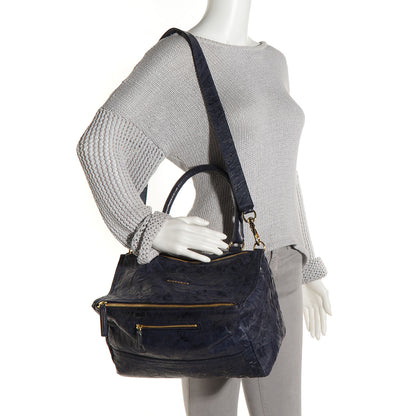 Givenchy Tumbled Sheepskin Medium Pandora Navy 2 of 10