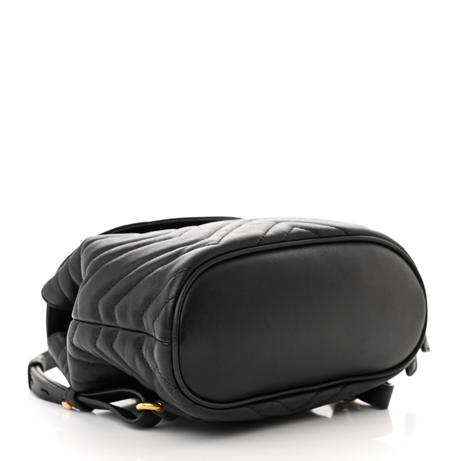 Gucci Calfskin Matelasse GG Marmont Flap Backpack Black 4 of 14