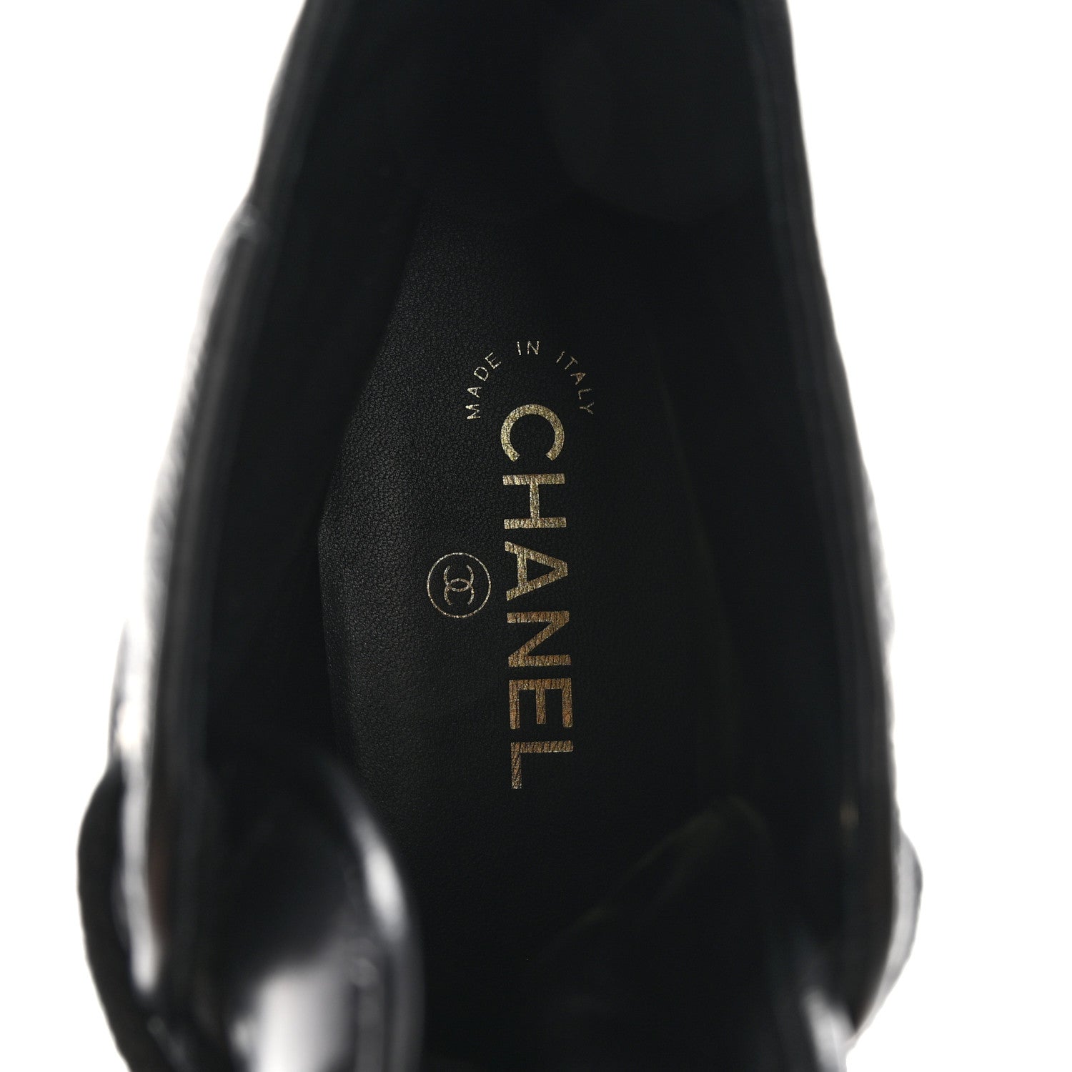 Chanel Crumpled Lambskin Quilted Platform Lace Up Combat Boots 39 Black 7 of 10