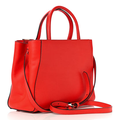 Fendi Vitello Elite Petite 2Jours Tote Papavero 3 of 12