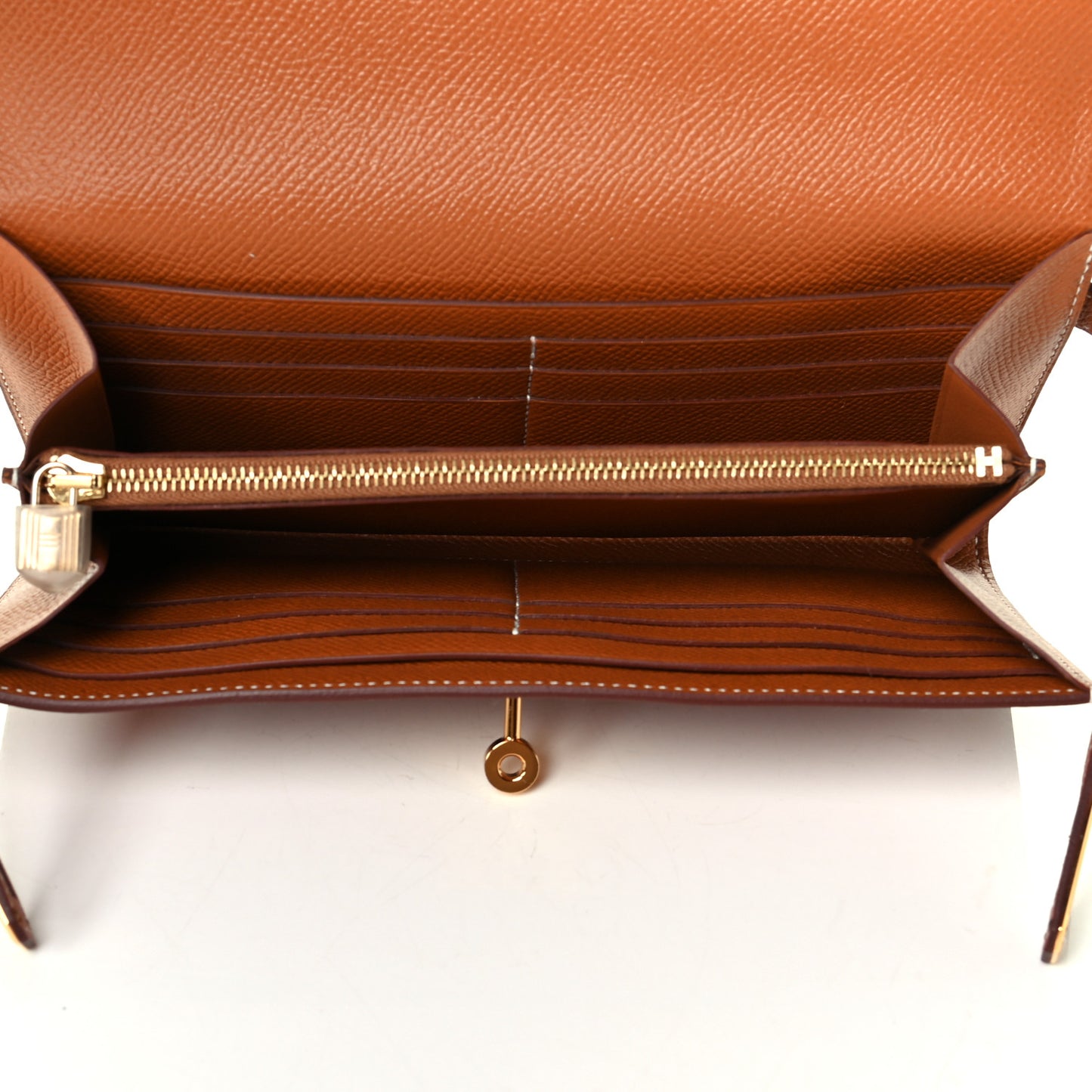 Epsom Kelly Longue Wallet Gold