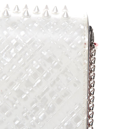 Christian Louboutin Patent Spikes Paloma Clutch White 15 of 16