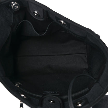 Chanel Lurex Boucle Small Deauville Tote Black 6 of 11