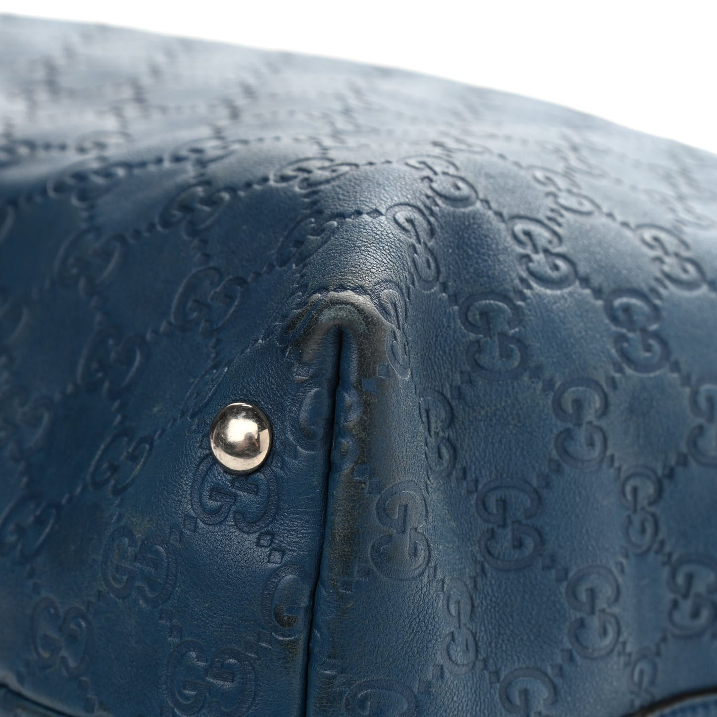 Guccissima Medium Icon Bit Tote Blue