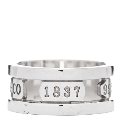Tiffany Sterling Silver 1837 Elements Ring 57 8 1 of 4