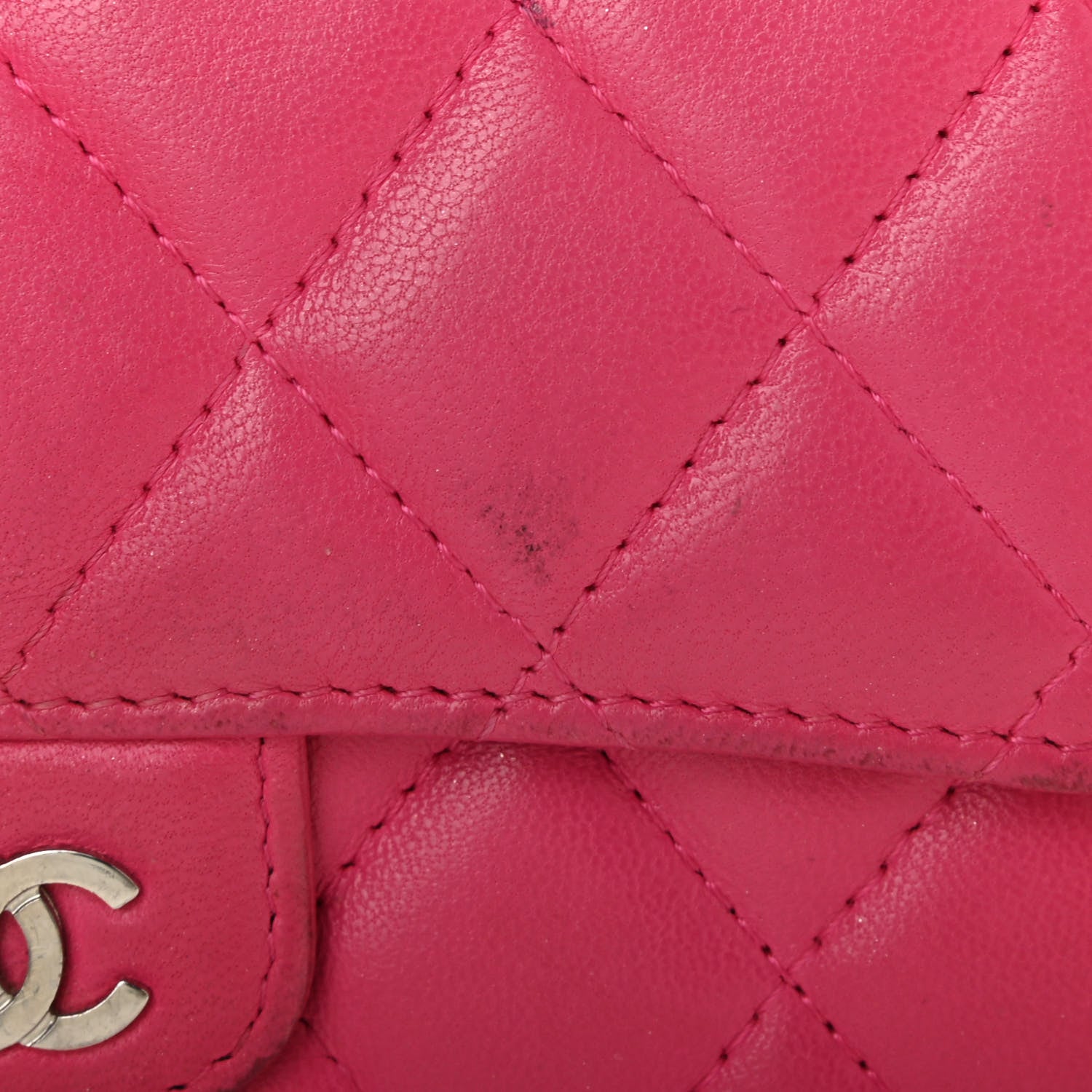 Chanel Lambskin Quilted Small Flap Wallet Pink 18 of 18