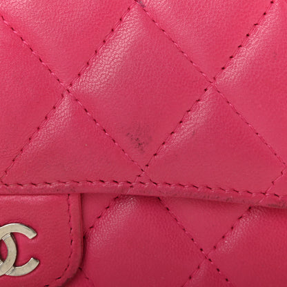 Chanel Lambskin Quilted Small Flap Wallet Pink 18 of 18