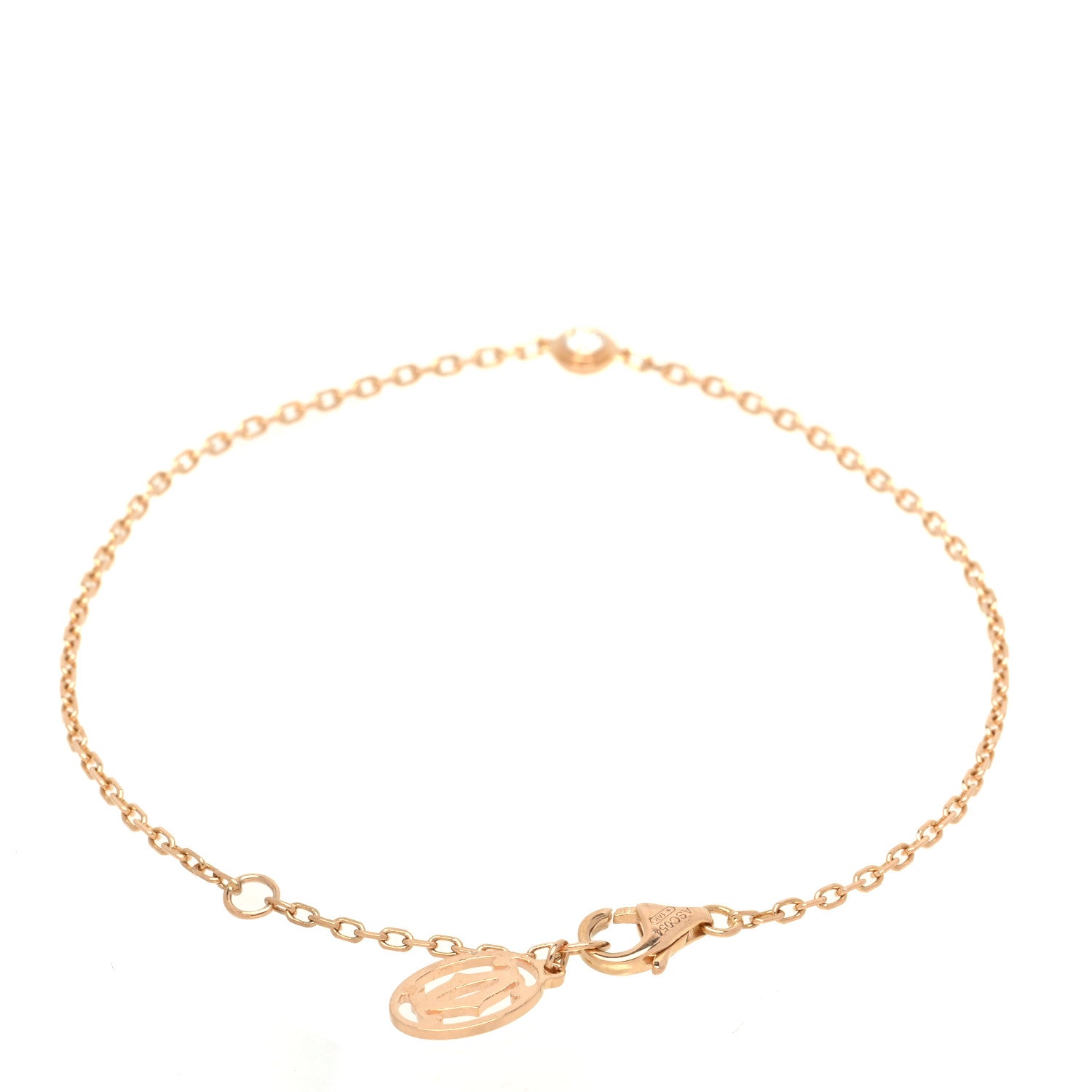 Cartier 18K Pink Gold Diamond SM D'Amour Bracelet 2 of 5