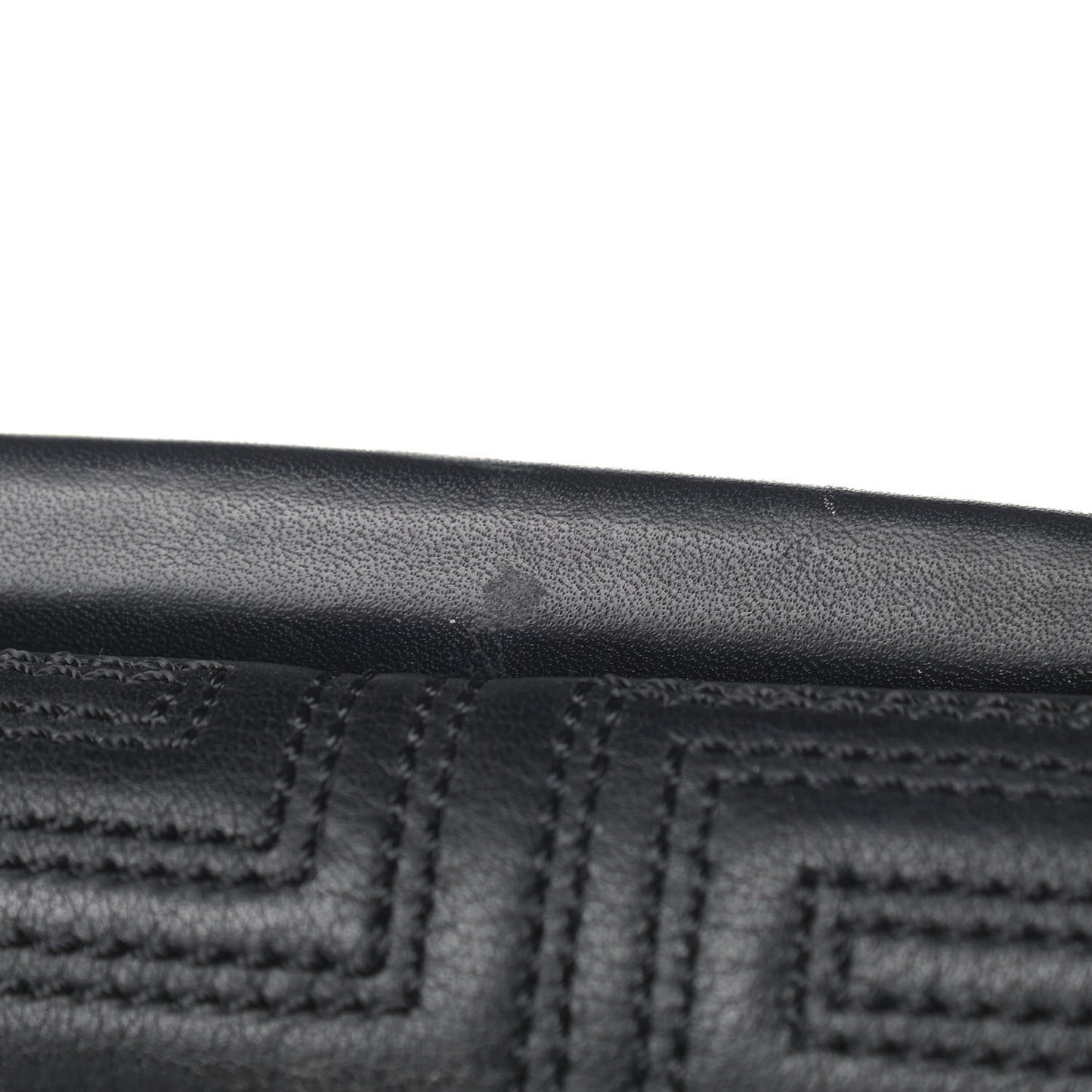 Nappa Quilted Garment Bag Black